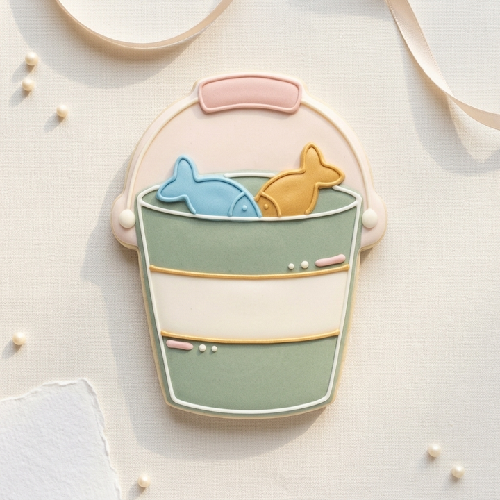 Fish Bucket Cookie Cutter, 3D Printed Party Design