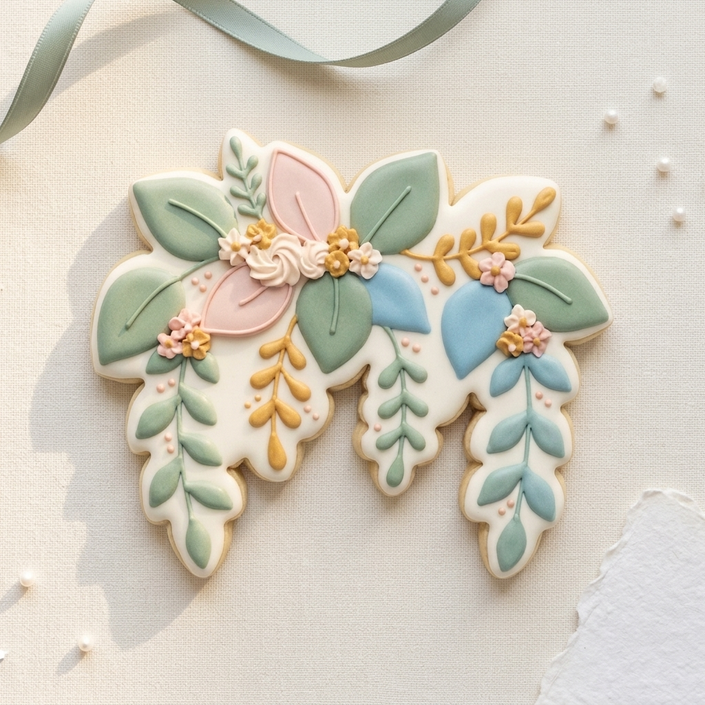Hanging Greenery Cookie Cutter, 3D Printed Party Design