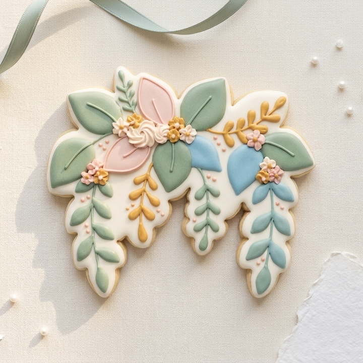 Hanging Greenery Cookie Cutter, 3D Printed Party Design