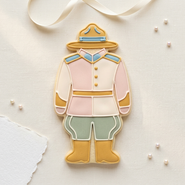 Canadian Mountie Uniform Cookie Cutter, 3D Printed Party Design