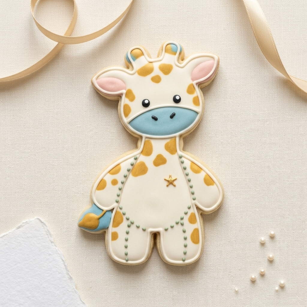 Giraffe Stuffy Cookie Cutter, 3D Printed Party Design