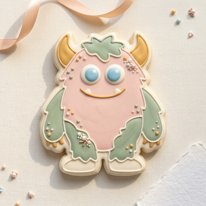 Furry Monster Cookie Cutter, 3D Printed Party Design