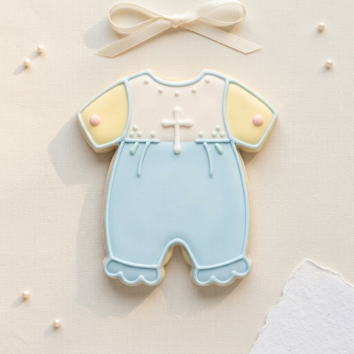 Baptism Romper Cookie Cutter, 3D Printed Baby Shower Design