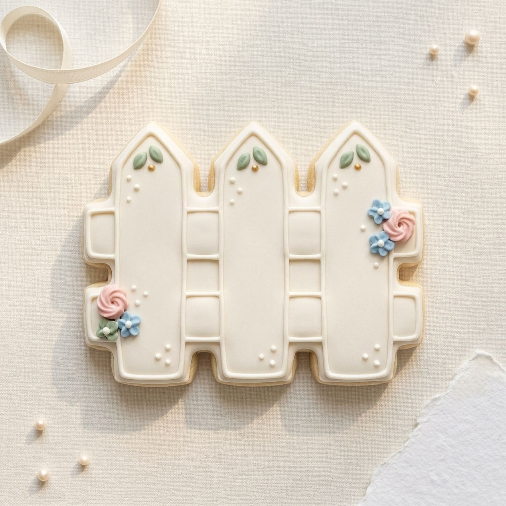 Picket Fence Wooden Fence Cookie Cutter, 3D Printed Party Design