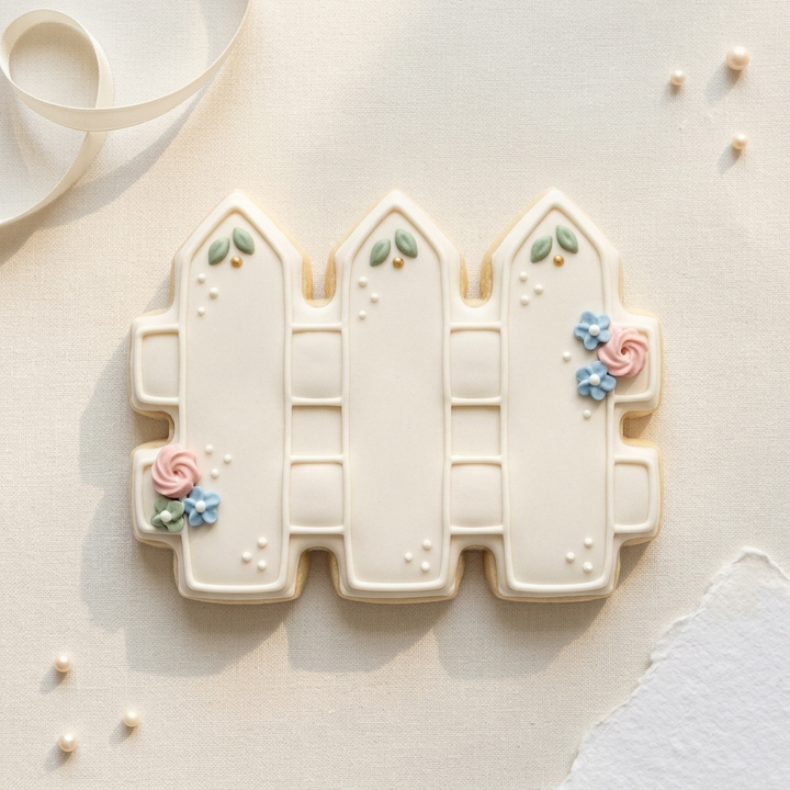 Picket Fence Wooden Fence Cookie Cutter, 3D Printed Party Design