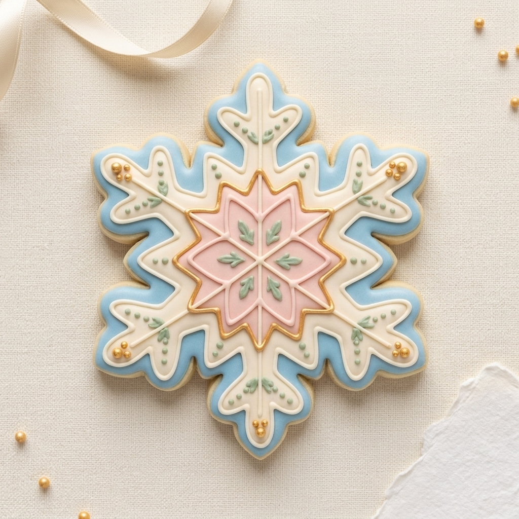Snowflake One Cookie Cutter, 3D Printed Party Design