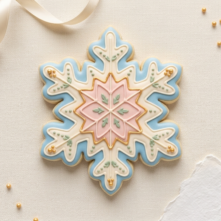Snowflake One Cookie Cutter, 3D Printed Party Design