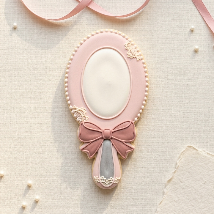 Coquette Vanity Mirror Bow Cookie Cutter, 3D Printed Home Design