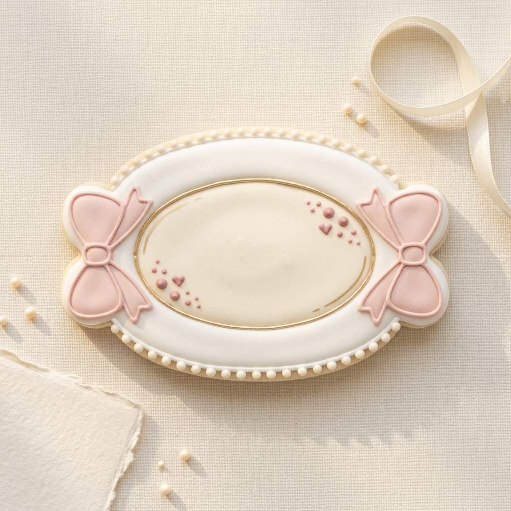 Coquette Bow Vanity Tray Cookie Cutter, 3D Printed Home Design