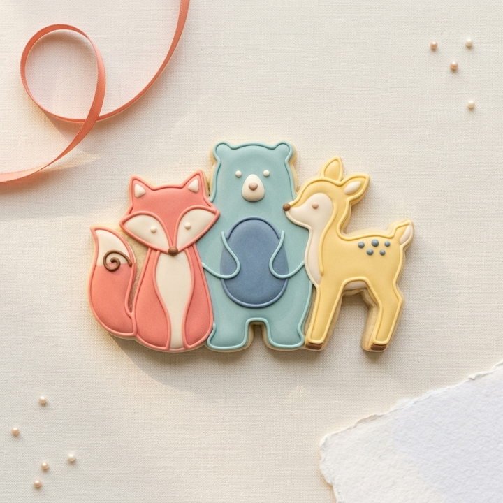 Woodlands Animals Cookie Cutter, 3D Printed Party Theme