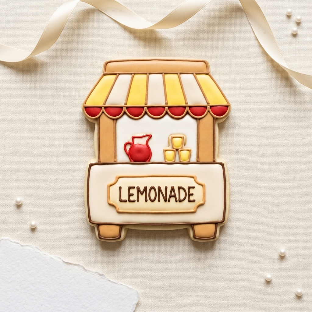 Lemonade Stand Cookie Cutter, 3D Printed Food Theme