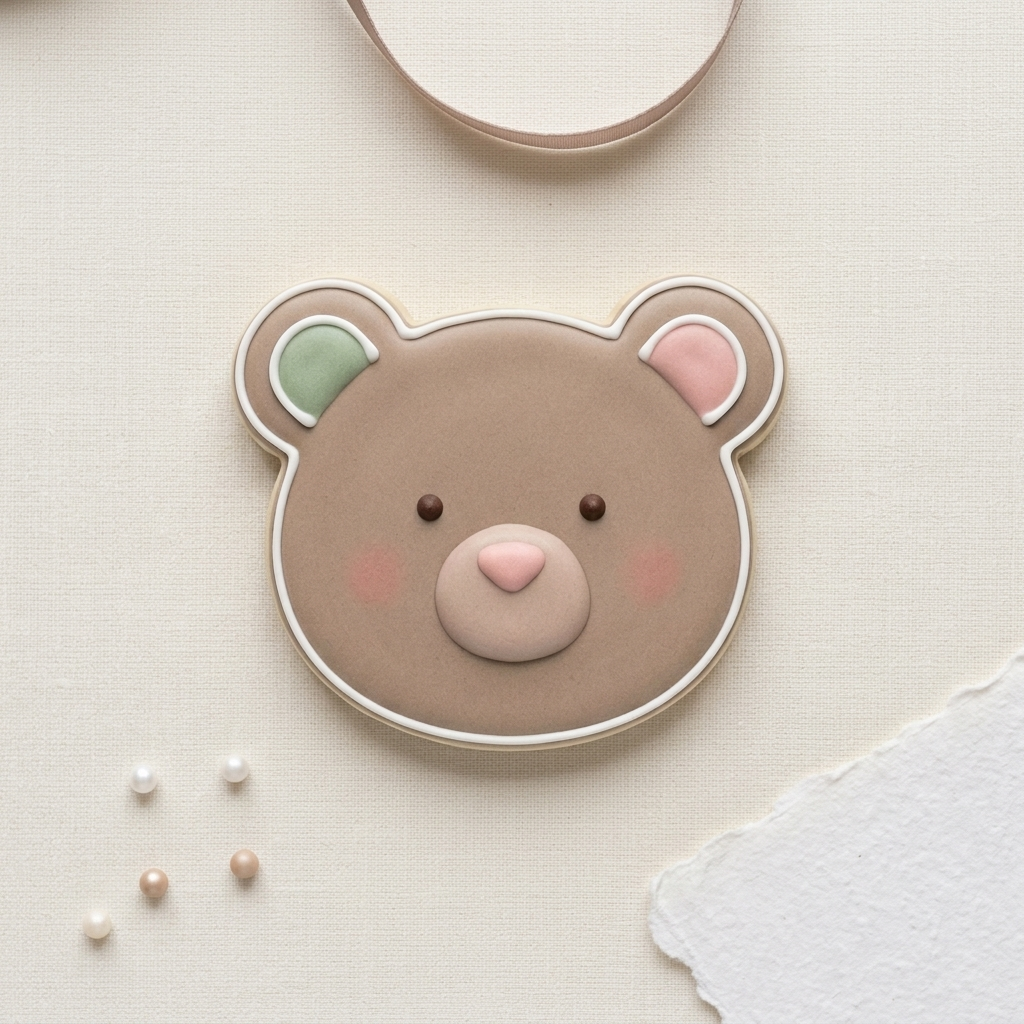 Bear Head Cookie Cutter, 3D Printed Animal Theme
