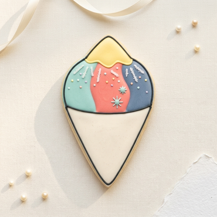 Snow Cone Cookie Cutter, 3D Printed Party Theme