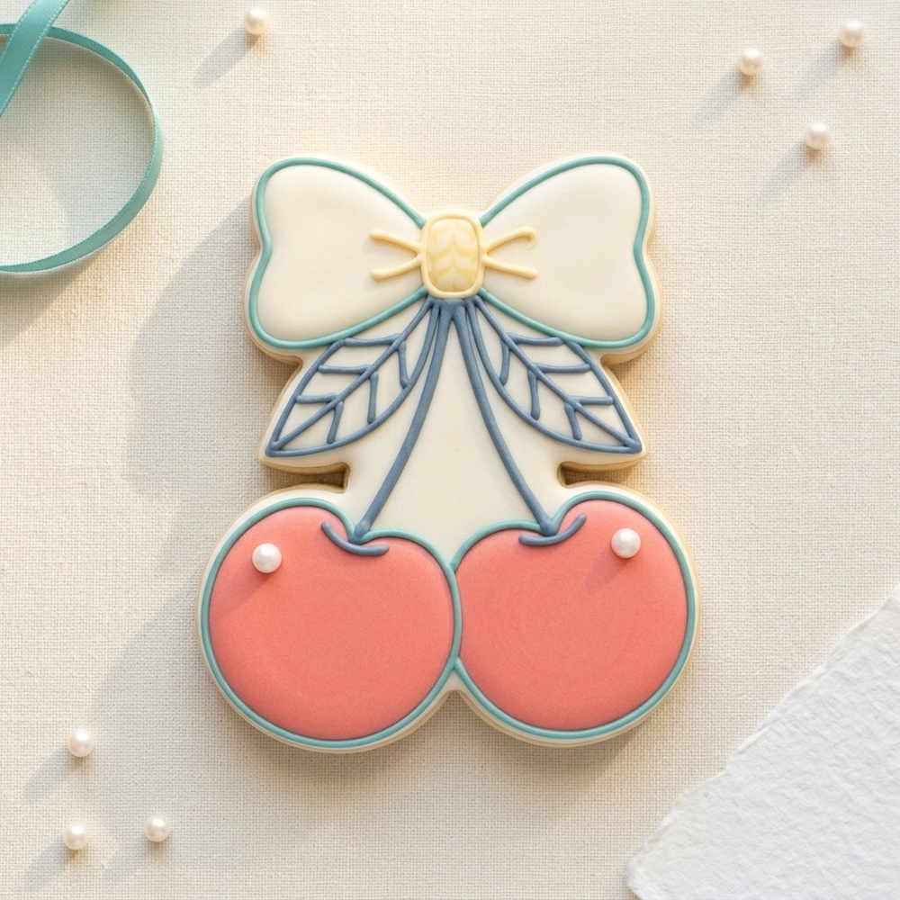 Coquette Cookie Cutter Set Bow and Cherry Coquette Duo Bundle 3D Printed Cutters
