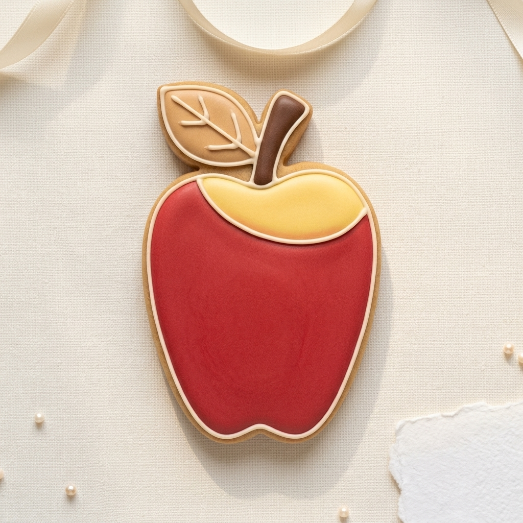 Tall Apple Cookie Cutter, 3D Printed Food Theme