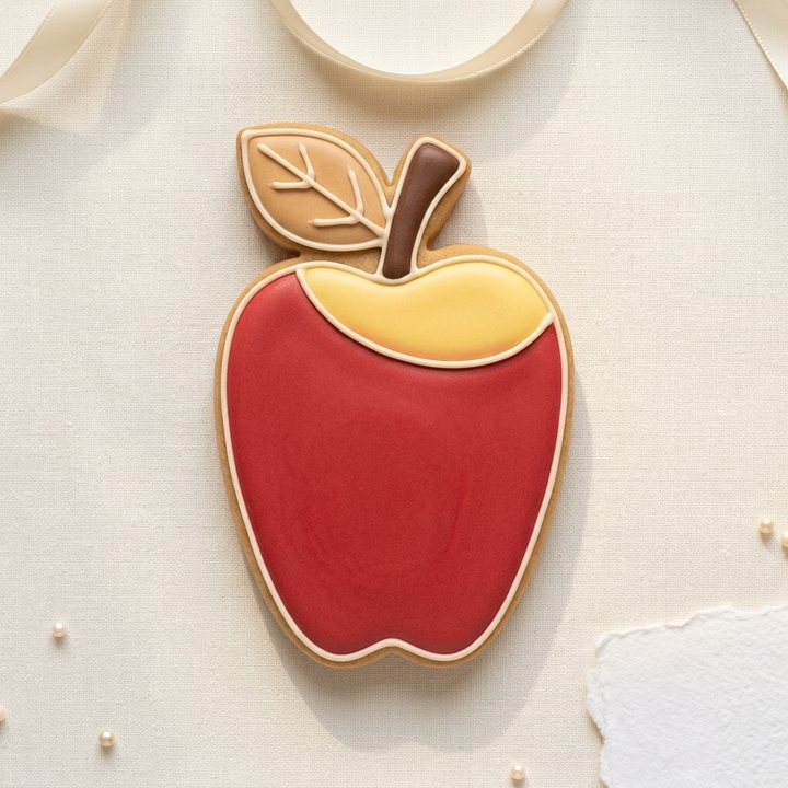 Tall Apple Cookie Cutter, 3D Printed Food Theme