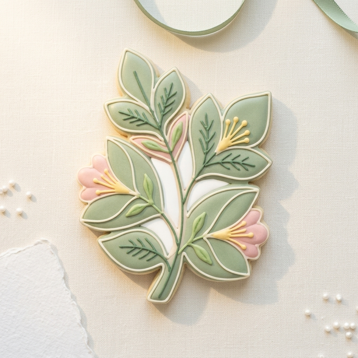 Floral Leaves Cookie Cutter, 3D Printed Garden Theme