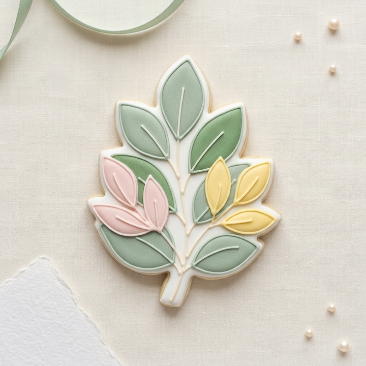 Leaves On Branch Cookie Cutter, 3D Printed Garden Theme