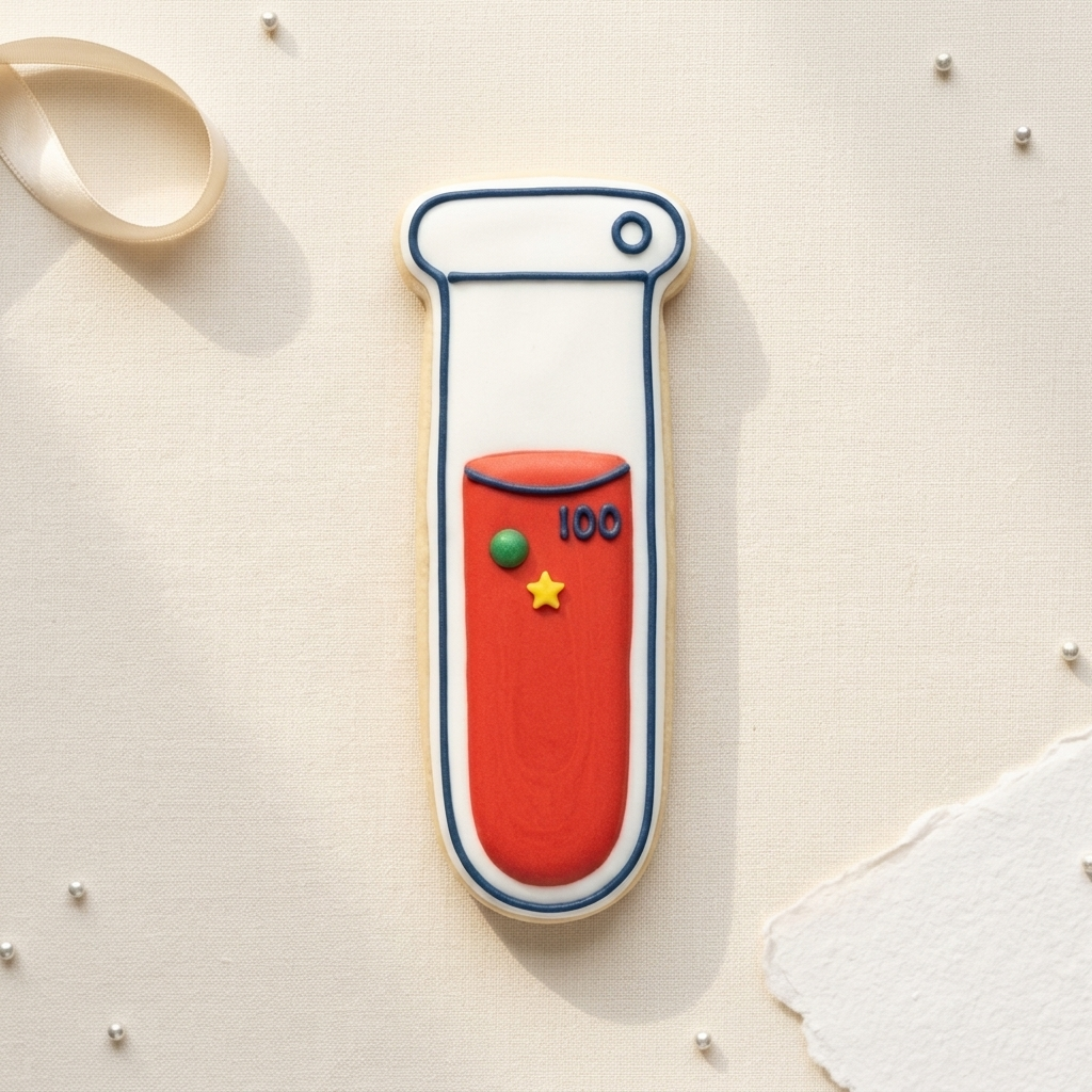 Test Tube Cookie Cutter, 3D Printed School Theme