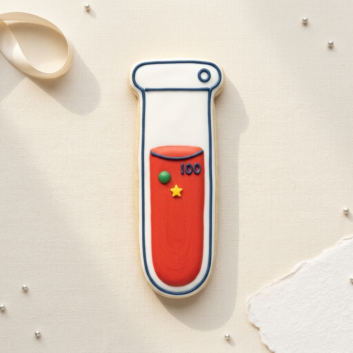 Test Tube Cookie Cutter, 3D Printed School Theme