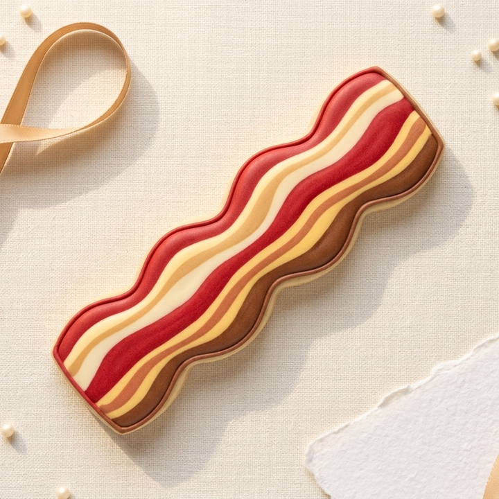 Bacon Strip Cookie Cutter, 3D Printed Food Theme