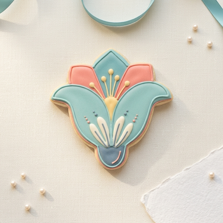Turquoise Squash Blossom Cookie Cutter, 3D Printed Party Theme