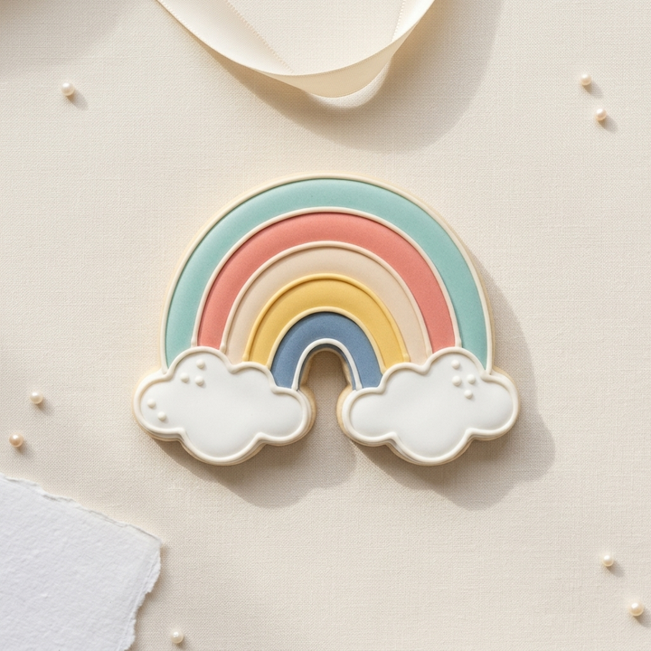 Funky Rainbow Cookie Cutter, 3D Printed Party Theme