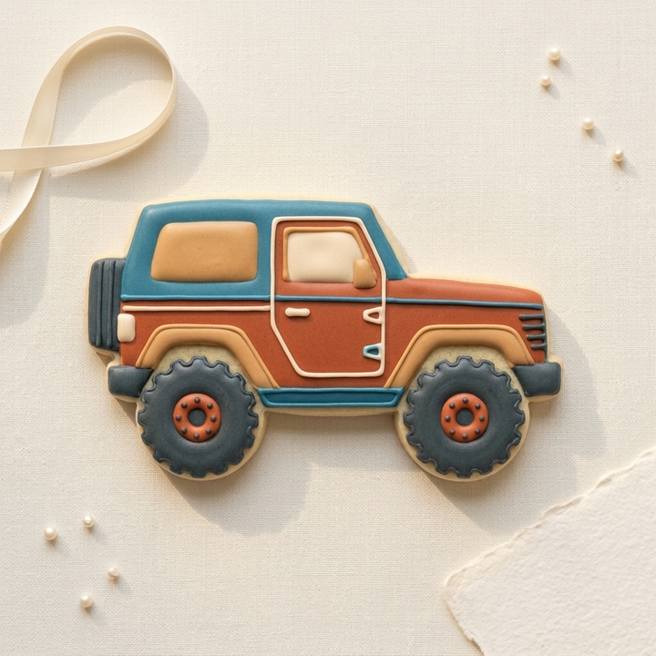 Off Road Vehicle Cookie Cutter, 3D Printed Travel Theme