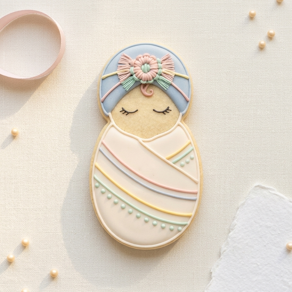 Boho Baby Cookie Cutter, 3D Printed Baby Shower Theme