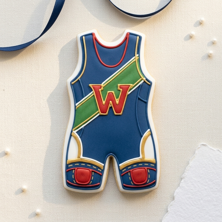 Wrestling Singlet Cookie Cutter, 3D Printed Sports Theme