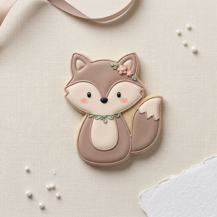 Cute Fox Cookie Cutter, 3D Printed Animal Theme