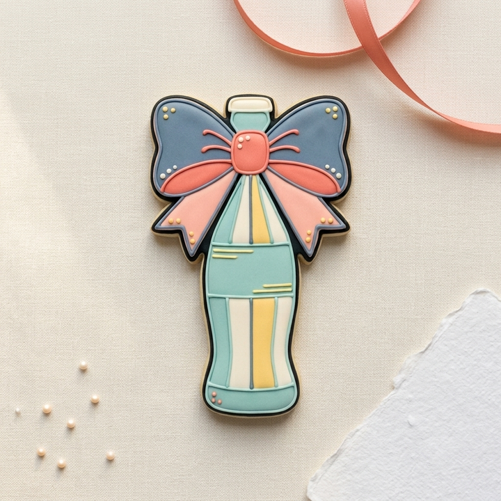 Bow Cola Cookie Cutter, 3D Printed Party Theme