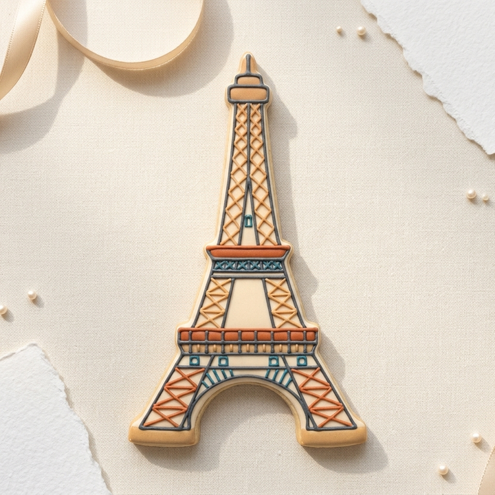 Eiffel Tower Paris Cookie Cutter, 3D Printed Travel Theme