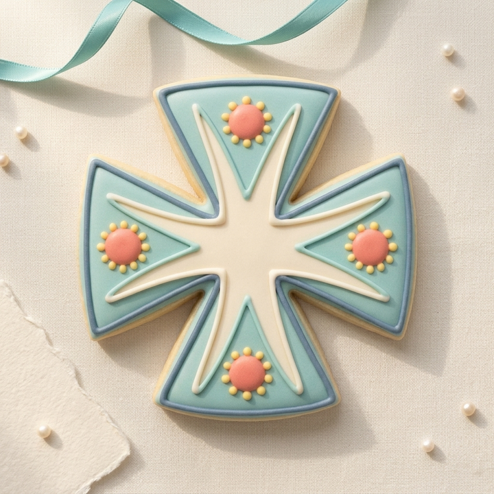 Maltese Cross Cookie Cutter, 3D Printed Party Theme