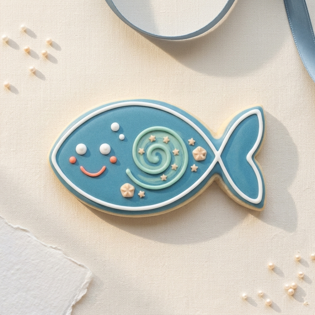 Jesus Fish Cookie Cutter, 3D Printed Ocean Theme