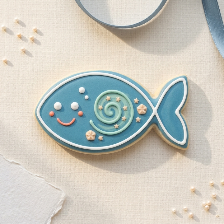Jesus Fish Cookie Cutter, 3D Printed Ocean Theme