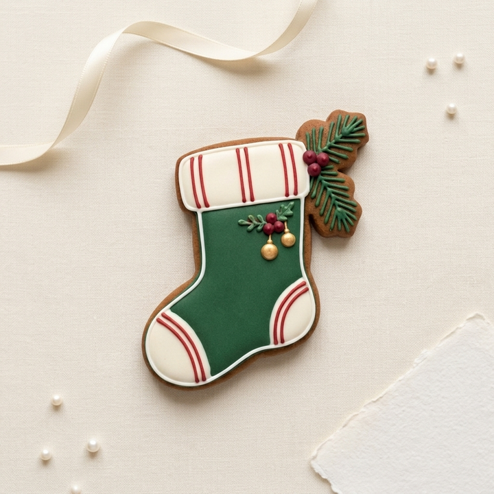 Christmas Cookie Cutter Set Stocking and Candy Cane Christmas Duo Bundle 3D Printed Cutters