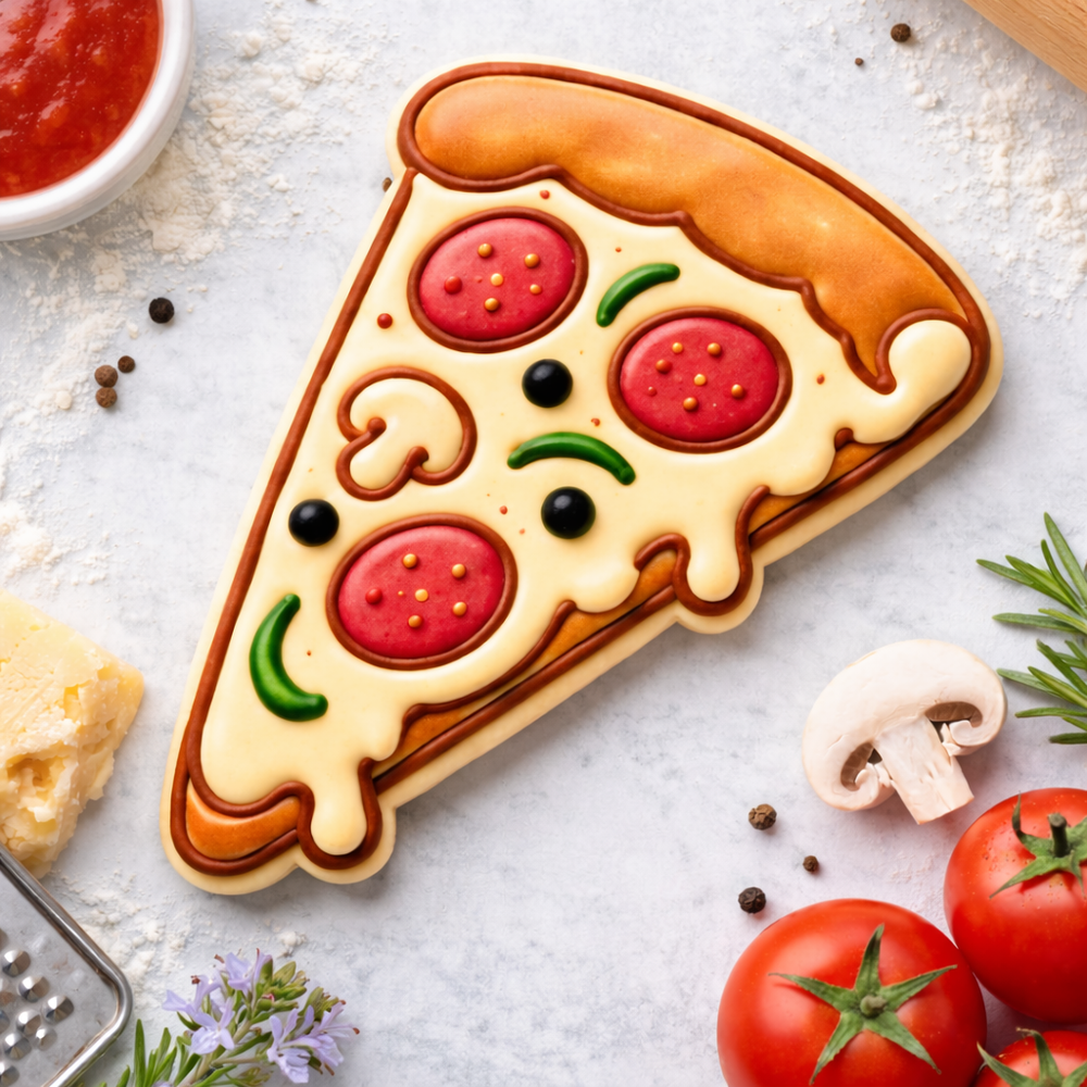 Fast Food Cookie Cutter Set - Pizza Burger Fries Bundle - 3D Printed Snack Party Cutters