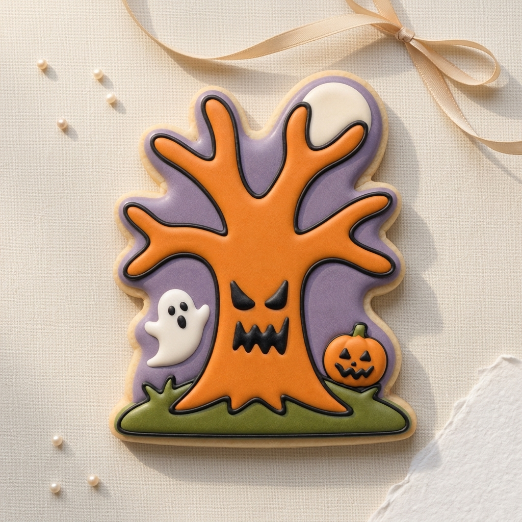 Haunted Tree Cookie Cutter, 3D Printed Halloween Theme