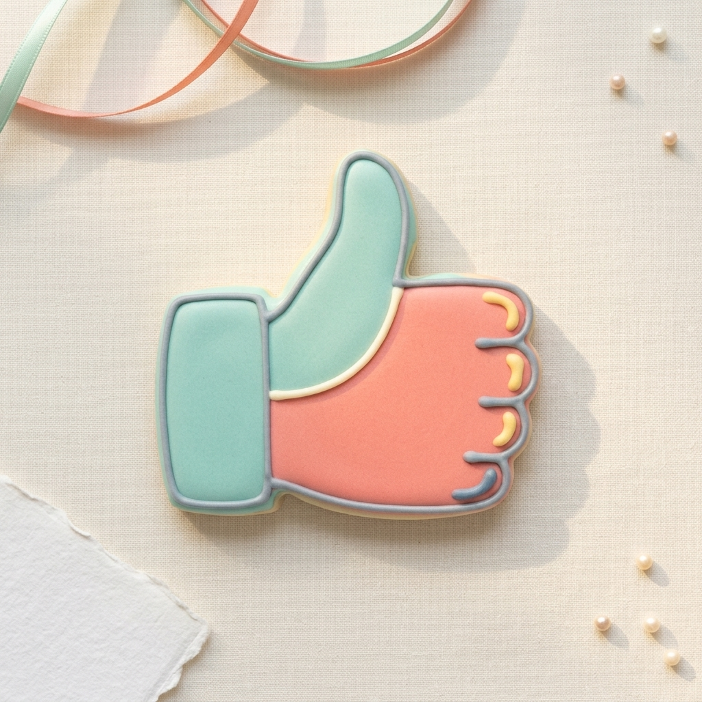 Thumbs Up Cookie Cutter, 3D Printed Party Theme