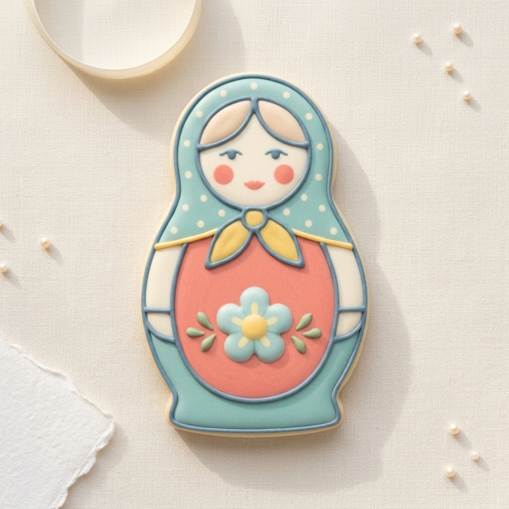 Matryoshka Doll Cookie Cutter, 3D Printed Party Theme