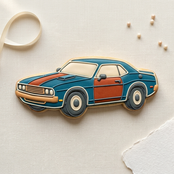 Muscle Car Cookie Cutter, 3D Printed Travel Theme