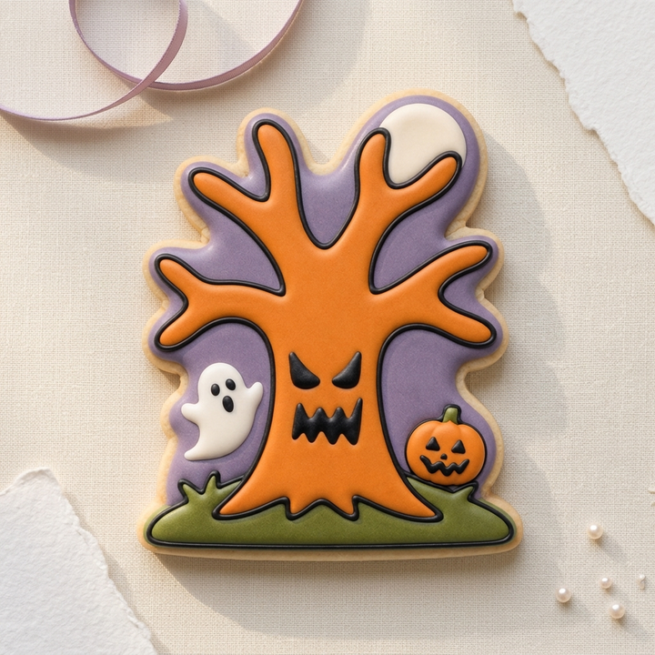 Halloween Spooky Tree Cookie Cutter, 3D Printed Halloween Theme