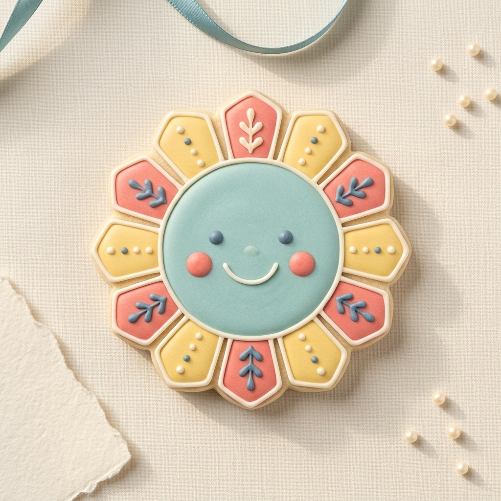 Cute Sun Cookie Cutter, 3D Printed Party Theme