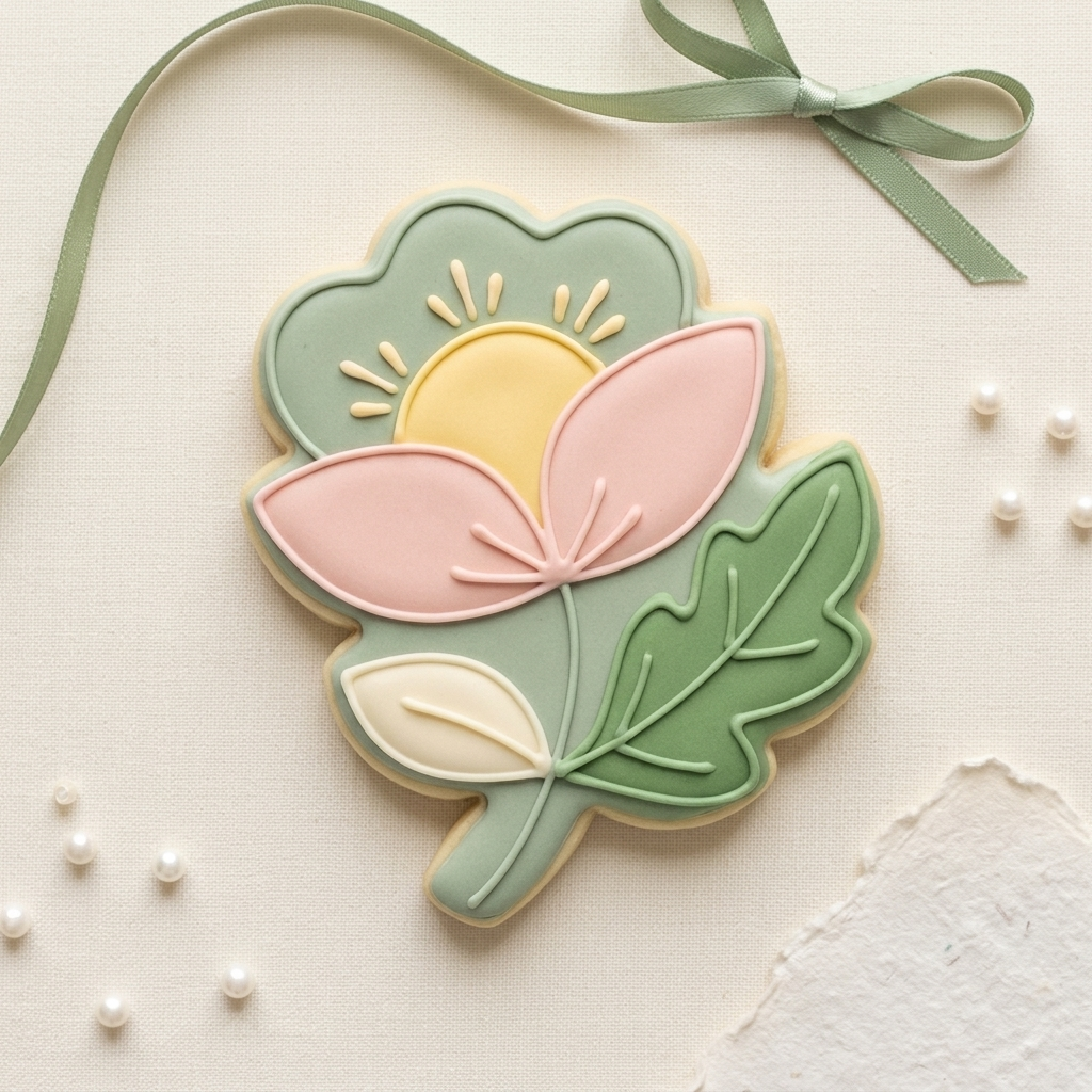 Flower and Leaf Cookie Cutter, 3D Printed Garden Theme