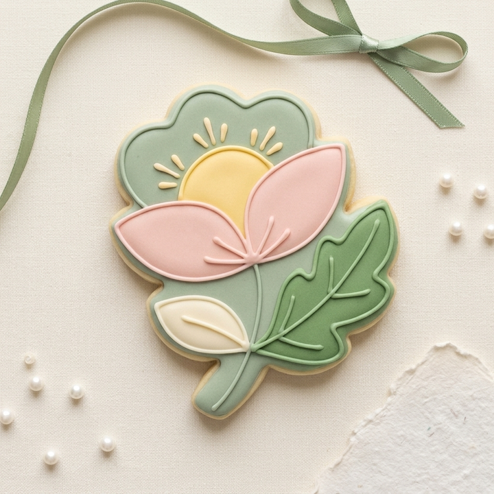 Flower and Leaf Cookie Cutter, 3D Printed Garden Theme