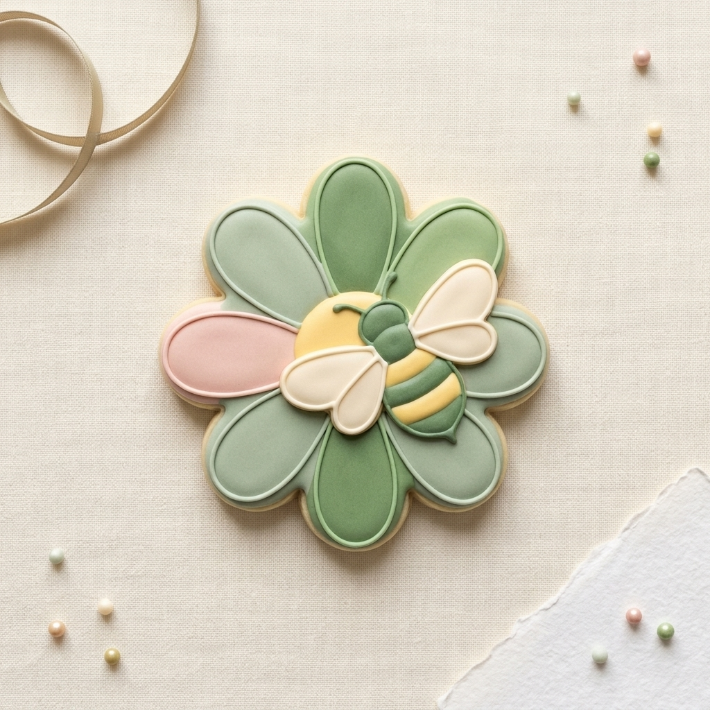 Daisy Bee Cookie Cutter, 3D Printed Garden Theme