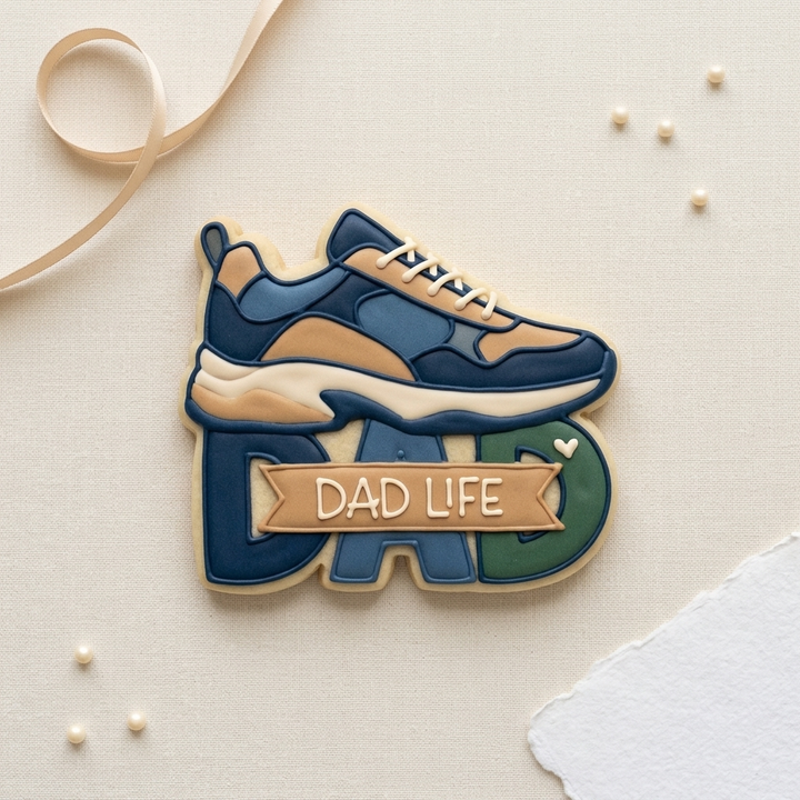 Sneakers Dad Life Cookie Cutter, 3D Printed Father’s Day Theme