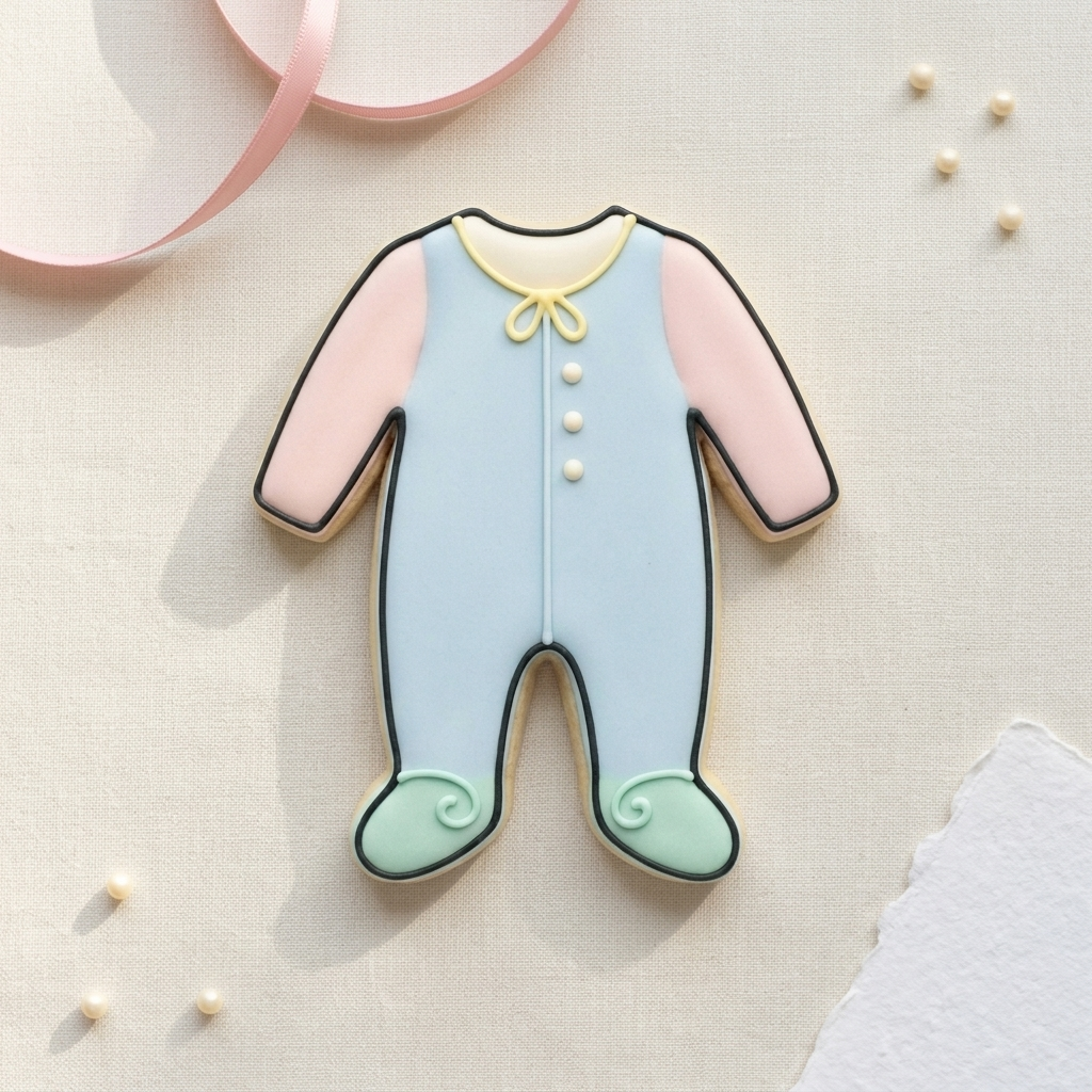 Footed Sleeper Cookie Cutter, 3D Printed Baby Shower Theme