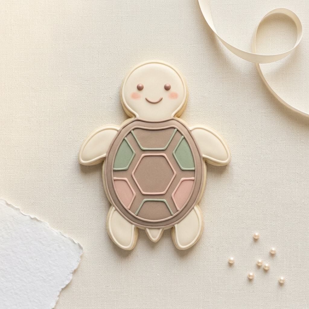 Standing Turtle Cookie Cutter, 3D Printed Animal Theme